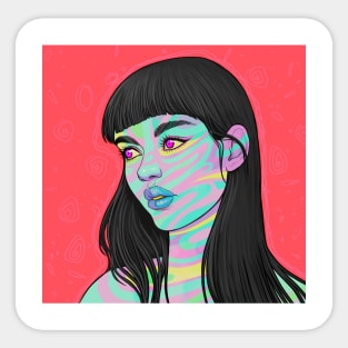 PSYCHODELIC GIRL Sticker